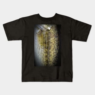 Largemouth Bass Scales Kids T-Shirt